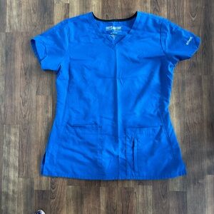 Women’s Grey’s Anatomy scrub top - bright blue - size Medium